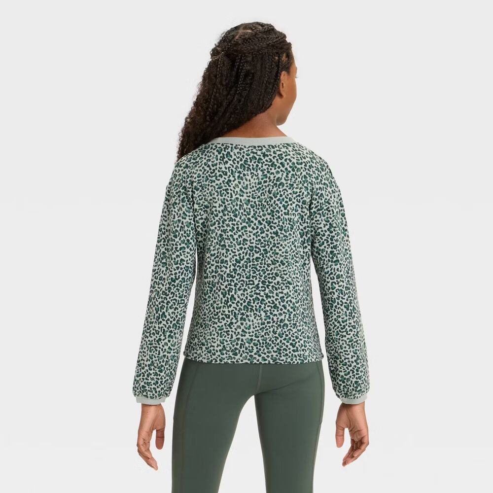 Girls' Modal French Terry Crewneck Sweatshirt - All In Motion™ size XXL - Picture 2 of 3